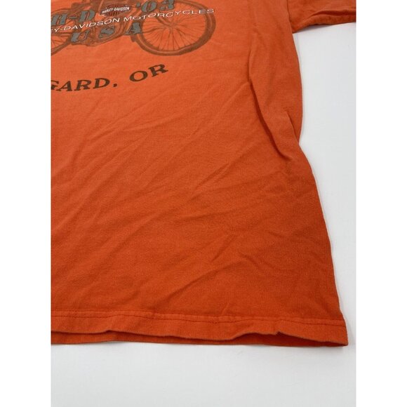 Vintage 100th Anniversary Harley Davidson Orange RK Stratman T-shirt Men’s Large - Picture 6 of 14